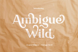 Ambigue Wild Font for Handmade Brands