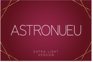 Astronueu Extra Light Font for Modern Web Design