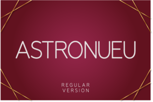 Astronueu Regular: A Modern Typeface for Editorial Design