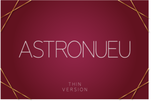 Astronueu Thin Typeface for Modern Web Design