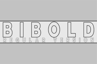 Bibold Outline Font for Modern Crafters