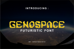 Genospace Font: Robotic Style for Crafters