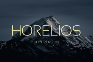 Horelios Thin Typeface for Editorial Design