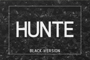 Hunte Black Font for Modern Web Design