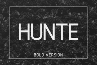 Hunte Bold Typeface for Modern Branding