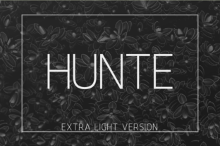 Hunte Extra Light Typeface for Modern Branding