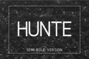 Hunte Semi-Bold Typeface for Modern Brands