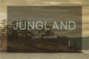Jungland Outline Light for Editorial Design