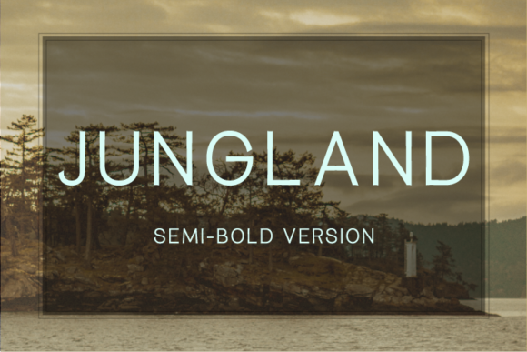 Jungland Semi-Bold: The Warm Geometric Typeface for Campaigns