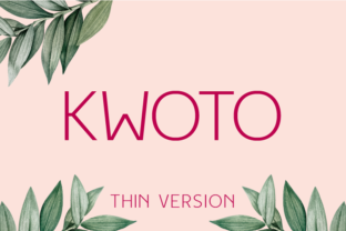 Kwoto Thin Typeface for Modern Branding
