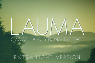 Lauma Extra Light Typeface for Modern Campaigns
