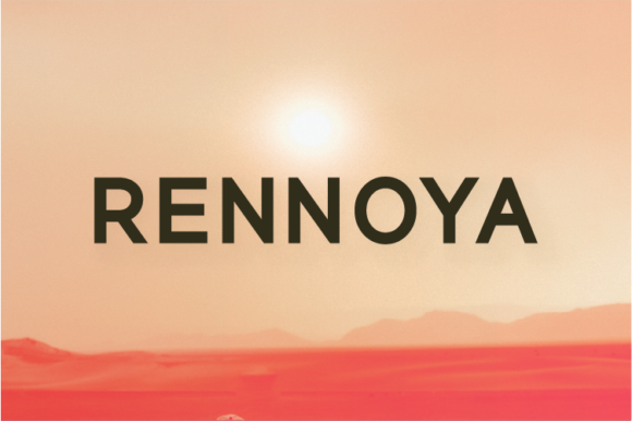 Rennoya Font for Clean Handmade Branding