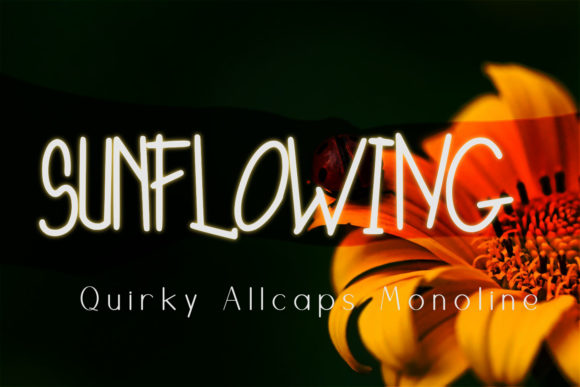 Sunflowing Font for Crafters & Sellers
