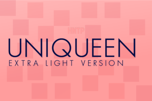 Uniqueen Extra Light Typeface for Editorial Design